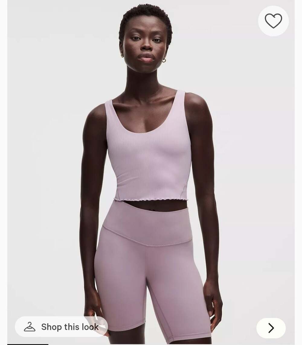 Lululemon Align™ Lettuce-Hem Tank Top *Light Support, B/C Cup in Lilac Play sz 1